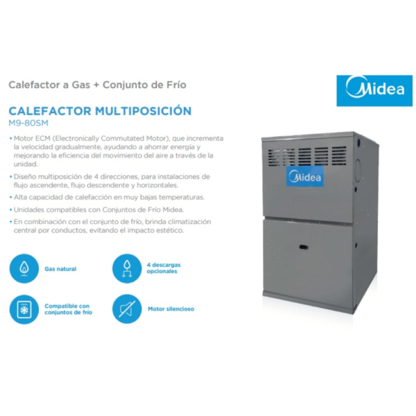 Calefactor a gas Midea