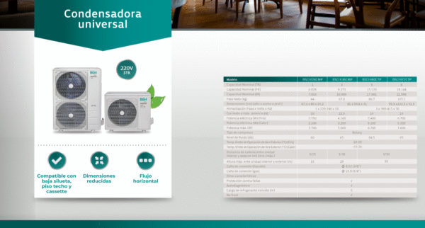 PISO TECHO BGH INVERTER